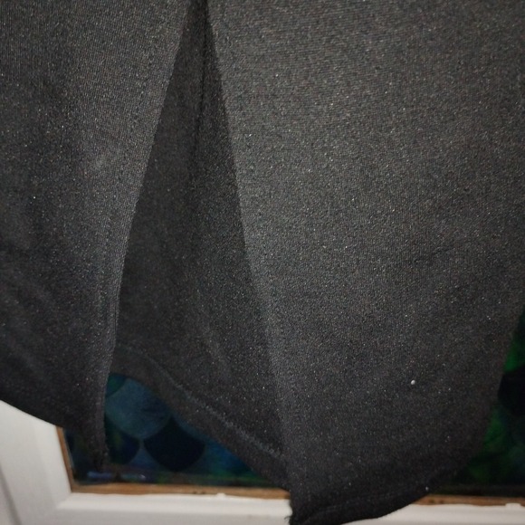 T TAHARI Women's 3X Ponte Skirt Black Modal Chic Slit Knee-Length Plus Sz Comfy - Picture 8 of 9